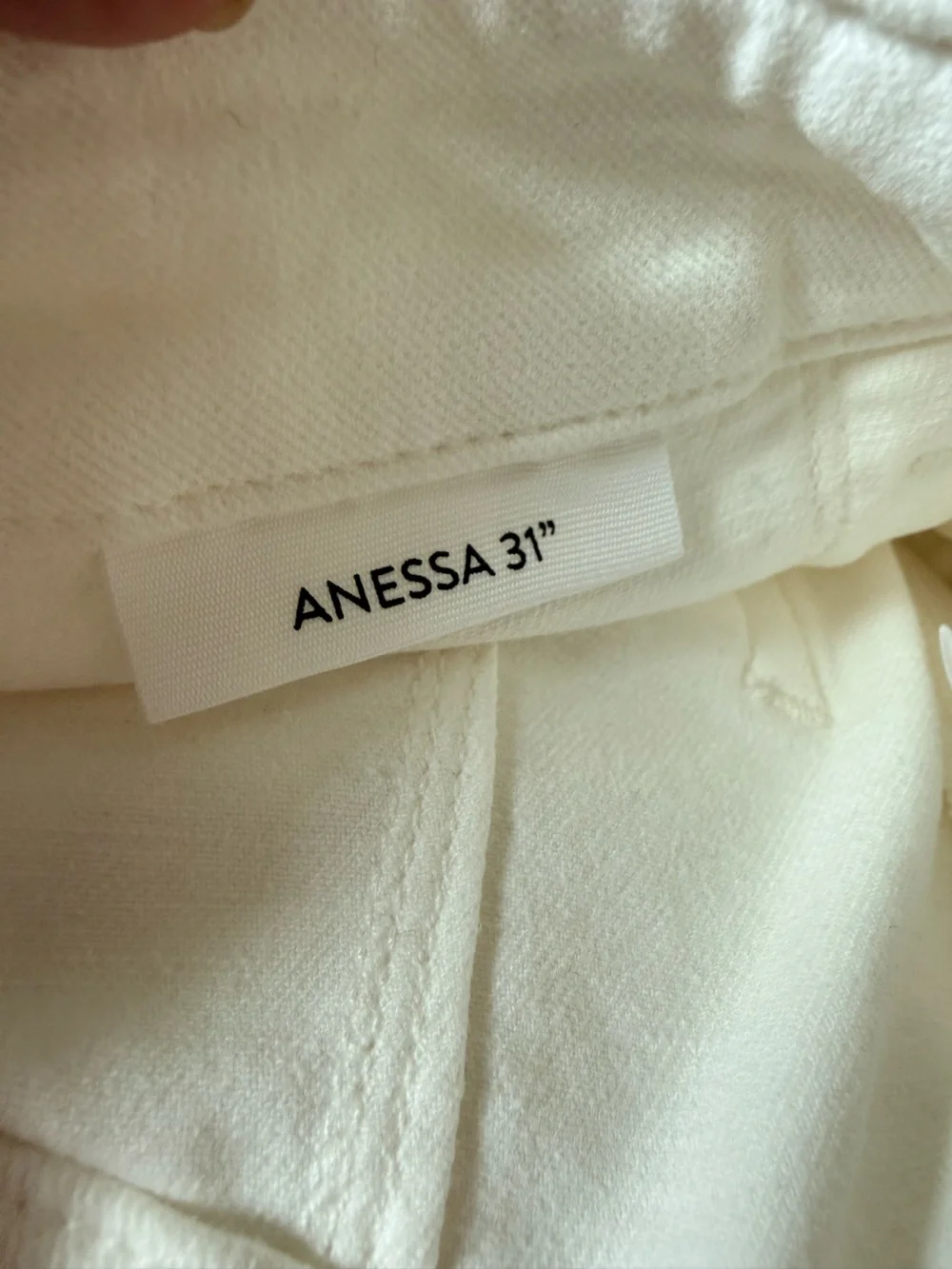 PAIGE Anessa White Wide-Leg High-Rise Jeans